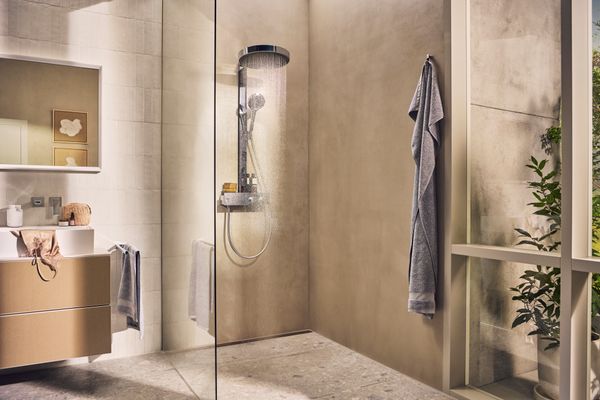 Hansgrohe Konsole Xevolos E 1570 / 550 mm mit 2 Ausschnit.für WTge 600 / 480 mm SBma, 1570 x 550 mm Bild 23