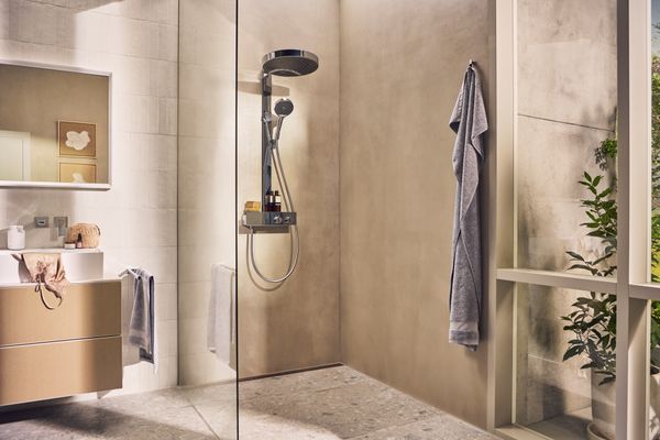 Hansgrohe Konsole Xevolos E 1570 / 550 mm mit 2 Ausschnit.für WTge 600 / 480 mm SBma, 1570 x 550 mm Bild 25