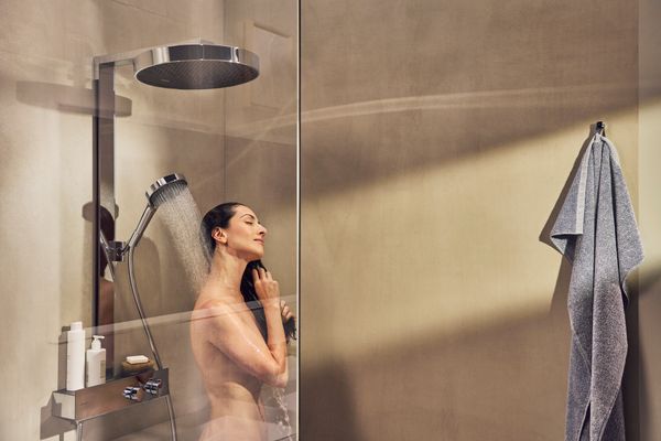 Hansgrohe Showerpipe Rainfinity 350 Kopfbrause 360 mm, 1101 x 370 x 586 mm, Farbe chrom Bild 15