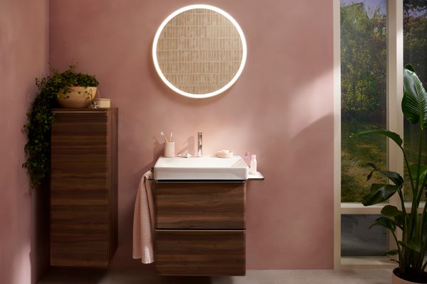 Hansgrohe Waschtisch Xelu Q 600 x 480 mm mi.Hahnloch oh.Überlauf, SmartClean weiss, 130 x 480 mm, Farbe weiß Bild 24