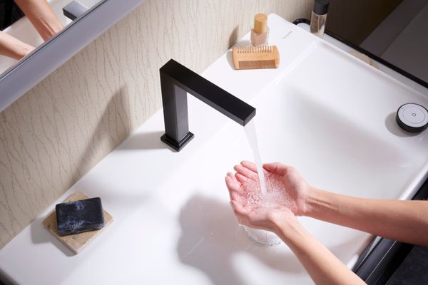 Hansgrohe Waschtisch Xelu Q 800 x 480 mm mit Abla.rech./2 Hah.ohne ÜBL, SmartClean weiss, 130 x 480 mm, Farbe weiß Bild 8