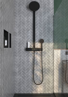 Hansgrohe Wandnische XtraStoris Minimalistic rahmenlos 300 x 300 x 100 mm MSW, 390 x 390 mm Bild 34
