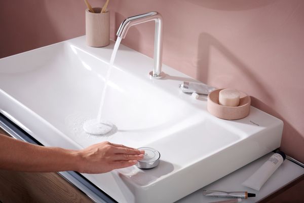 Hansgrohe Waschtisch Xelu Q 800 x 480 mm mit Abla.rech./2 Hah.ohne ÜBL, SmartClean weiss, 130 x 480 mm, Farbe weiß Bild 17