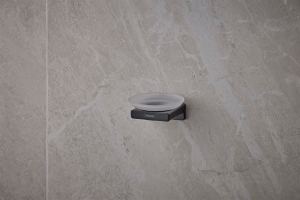 Hansgrohe Seifenschale AddStoris, 52 x 107 x 109 mm, Farbe schwarz Bild 2