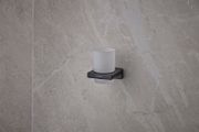 Hansgrohe Zahnputzbecher AddStoris matt schwarz, 94 x 81 x 91 mm, Farbe Schwarz Matt Bild 2
