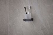 Hansgrohe Zahnputzbecher AddStoris matt schwarz, 94 x 81 x 91 mm, Farbe Schwarz Matt Bild 3