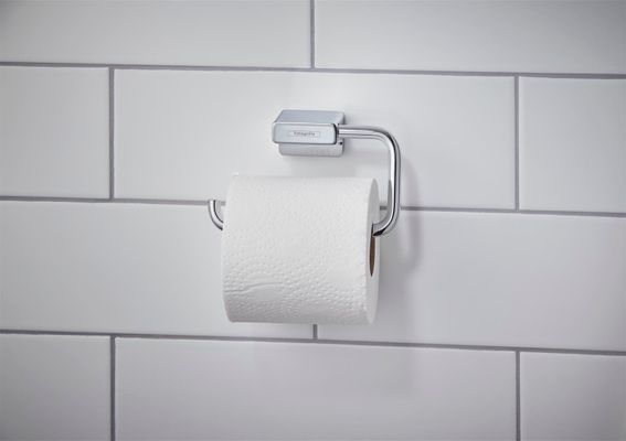 Hansgrohe Papierrollenhalter AddStoris, ohne Deckel, verchromt, 77 x 40 x 40 mm, Farbe chrom Bild 4