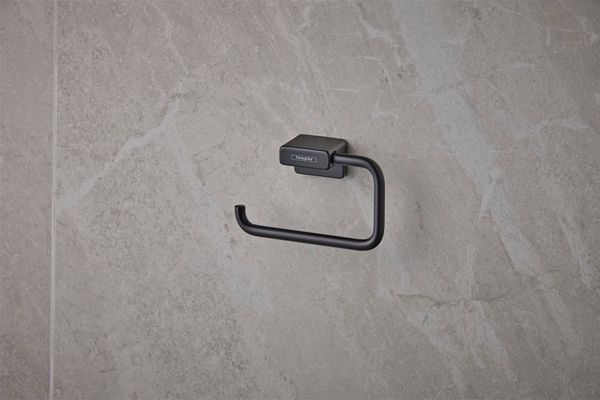 Hansgrohe Papierrollenhalter AddStoris, ohne Deckel, 77 x 40 x 40 mm, Farbe schwarz Bild 2