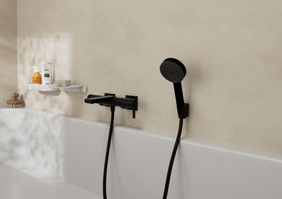 Hansgrohe Wannenmischer Aufputz Tecturis E MSW, Farbe schwarz Bild 3