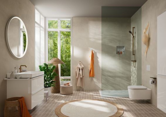 Hansgrohe WTM 110 Tecturis S Fine CoolStart, mit Push-Open Ablaufgarnitur BBR, Farbe bronze Bild 7