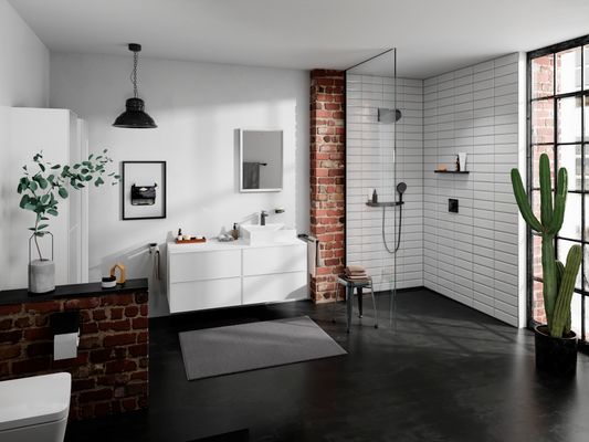 Hansgrohe Handbrause Rainfinity 130 3jet Ø, 3-Strahl, matt, 130 mm, Farbe schwarz Bild 26