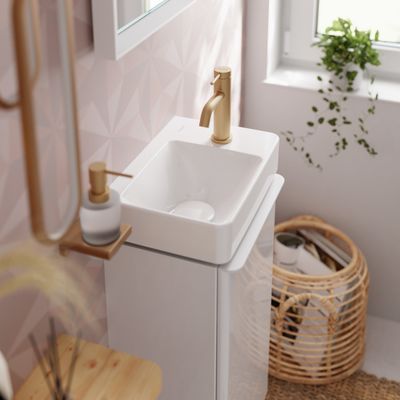 Hansgrohe WTM 80 Tecturis S CoolStart EcoSmart+ mit Zugstangen-Ablaufg. BBR, Farbe bronze Bild 4