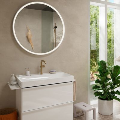 Hansgrohe WTM 210 Tecturis S Fine CoolStart Schwenkauslauf mit Push-Open Ablaufgar.BBR, Farbe bronze Bild 5