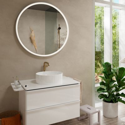Hansgrohe WTM 240 Tecturis S Fine CoolStart, mit Push-Open Ablaufgarnitur BBR, Farbe bronze Bild 5