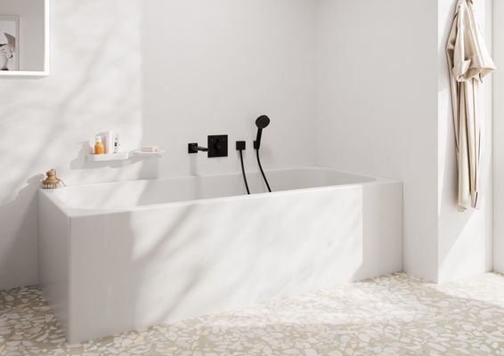 Hansgrohe Wandanschlussbogen FixFit Square Anschluss.Knst, mit RV, 1/2", matt, Farbe schwarz Bild 23