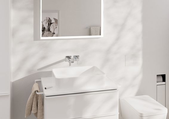 Hansgrohe Ein.Toilettenbürstenh.XtraStoris Rock mit Papierhalter u.befliesbarer Tür MW, 690 x 240 mm, Farbe weiß Bild 21