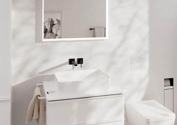Hansgrohe Ein.Toilettenbürstenh.XtraStoris Rock mit Papierhalter u.befliesbarer Tür MW, 690 x 240 mm, Farbe weiß Bild 22