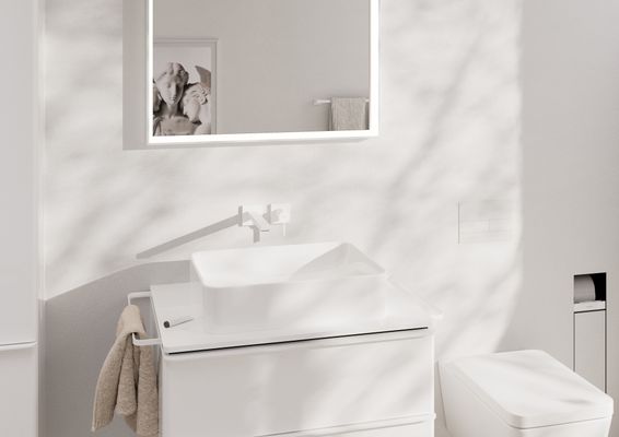 Hansgrohe Ein.Toilettenbürstenh.XtraStoris Rock mit Papierhalter u.befliesbarer Tür MW, 690 x 240 mm, Farbe weiß Bild 23