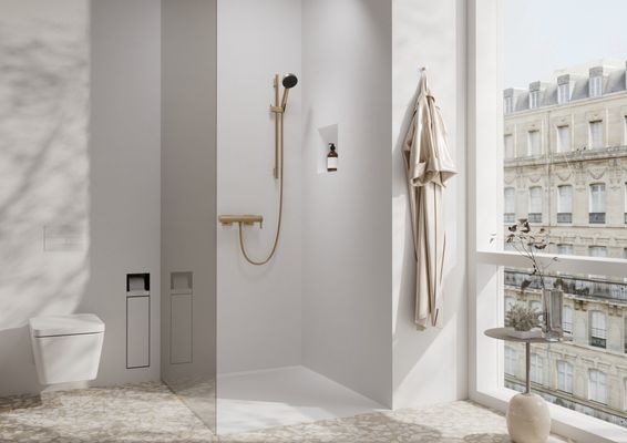 Hansgrohe Brausenstange Unica S Puro 650 mm BBR, 718 mm, Farbe bronze Bild 12