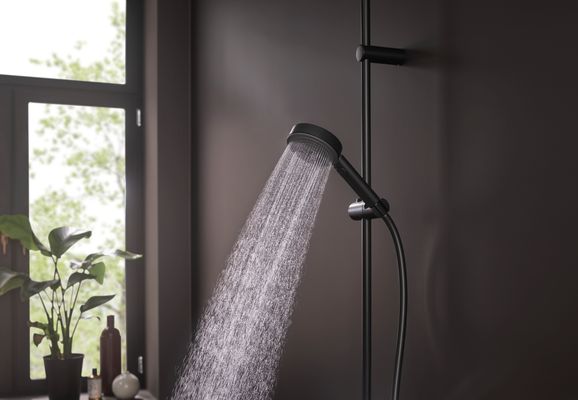 Hansgrohe Handbrause Pulsify 105 3-strahlig, EcoSmart, Relaxation, Farbe schwarz Bild 25