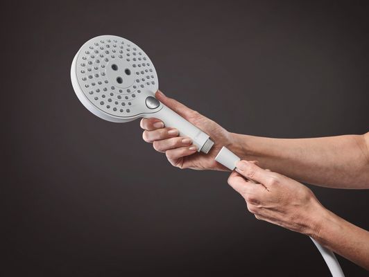 Hansgrohe Showerpipe Raindance Select S 240 1jet PowderRain matt, 1109 x 305 x 582 mm, Farbe weiß Bild 2