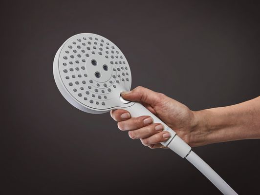 Hansgrohe Showerpipe Raindance Select S 240 1jet PowderRain matt, 1109 x 305 x 582 mm, Farbe weiß Bild 3
