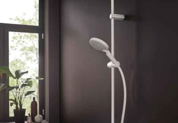 Hansgrohe Showerpipe Raindance Select S 240 1jet PowderRain matt, 1109 x 305 x 582 mm, Farbe weiß Bild 9