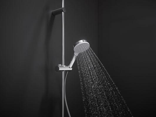 Hansgrohe Crometta Handbrause 1-strahlig, EcoSmart, weiss / chrom, 100 mm, Farbe weiß, chrom Bild 5