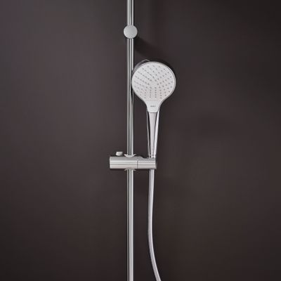 Hansgrohe Handbrause Croma Select S Vario EcoSmart 3-strahlig, weiss / chrom, 181 mm, Farbe weiß, chrom Bild 5