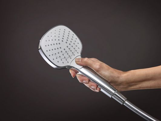 Hansgrohe Brausengarnitur Vario 900 mm, 3-strahlig, EcoSmart, weiss / chrom, Farbe weiß, chrom Bild 2