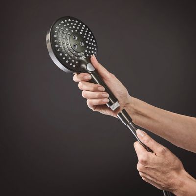 Hansgrohe Brauseschlauch Isiflex 1/2", Länge, Brushed Black, 1600 mm, Farbe schwarz Bild 4