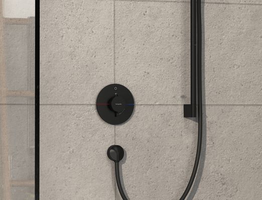 Hansgrohe Fertigset UP-Thermostat ShowerSelect Comfort S, 1 Verbraucher, Farbe schwarz Bild 2