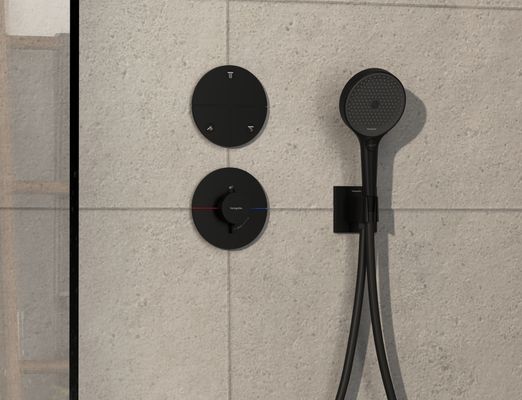 Hansgrohe Fertigset UP-Absperrventil ShowerSelect Comfort S, 3 Verbraucher, Farbe schwarz Bild 2