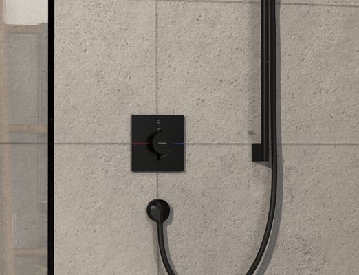 Hansgrohe Fertigset UP-Thermostat ShowerSelect Comfort E, 1 Verbraucher, Farbe schwarz Bild 2