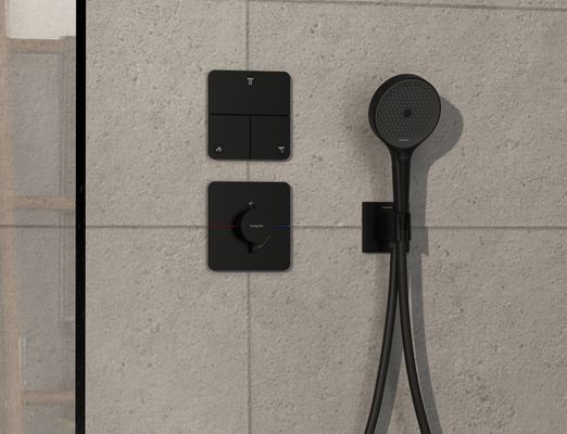 Hansgrohe Fertigset UP-Absperrventil ShowerSelect Comfort Q, 3 Verbraucher, Farbe schwarz Bild 2