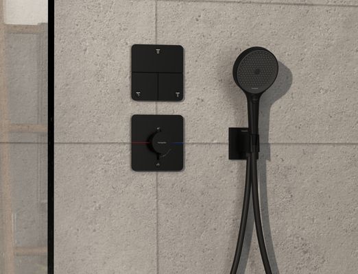 Hansgrohe Fertigset UP-Thermostat ShowerSelect Comfort Q 1 Verbraucher / 1 Ausgang schw, Farbe schwarz Bild 2