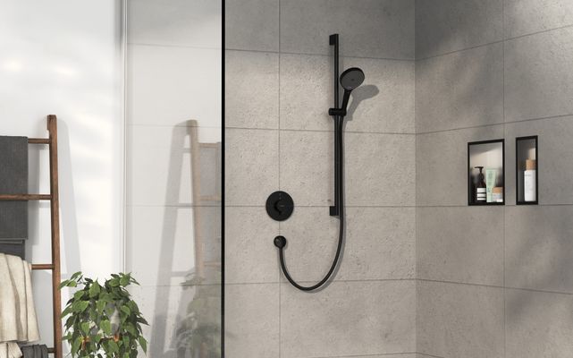 Hansgrohe Fertigset UP-Thermostat ShowerSelect Comfort S, 1 Verbraucher, Farbe schwarz Bild 4