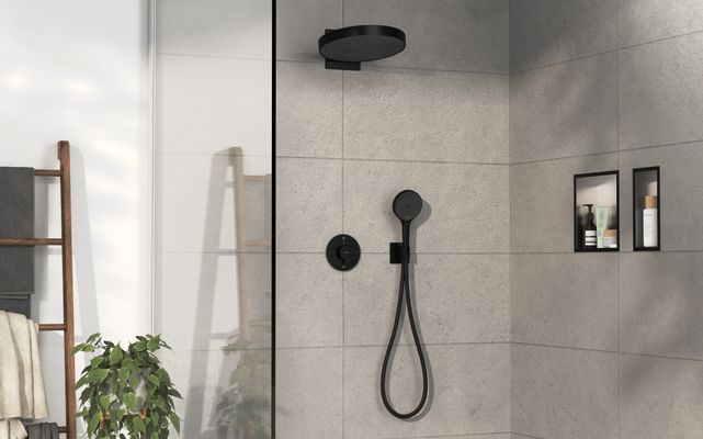 Hansgrohe Fertigset UP-Thermostat ShowerSelect Comfort S, 2 Verbraucher, Farbe schwarz Bild 10