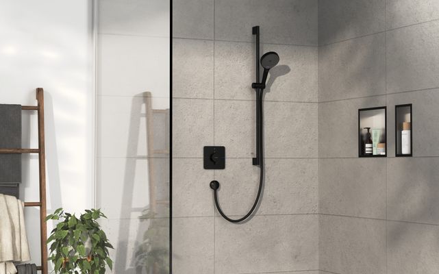 Hansgrohe Fertigset UP-Thermostat ShowerSelect Comfort Q, 1 Verbraucher, Farbe schwarz Bild 6