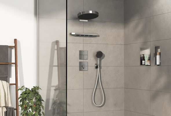 Hansgrohe Fertigset UP-Absperrventil ShowerSelect Comfort E, 3 Verbraucher, Farbe chrom Bild 12