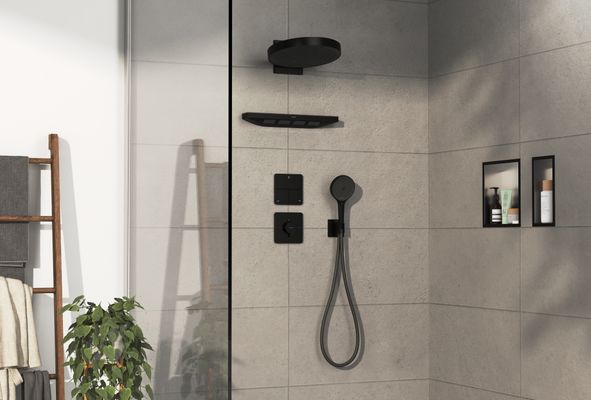 Hansgrohe Fertigset UP-Absperrventil ShowerSelect Comfort Q, 3 Verbraucher, Farbe schwarz Bild 4