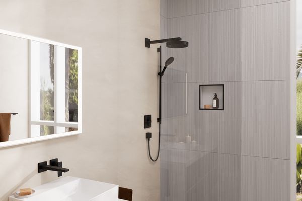 Hansgrohe Wandanschlussbogen FixFit Square Anschluss.Knst, mit RV, 1/2", matt, Farbe schwarz Bild 25