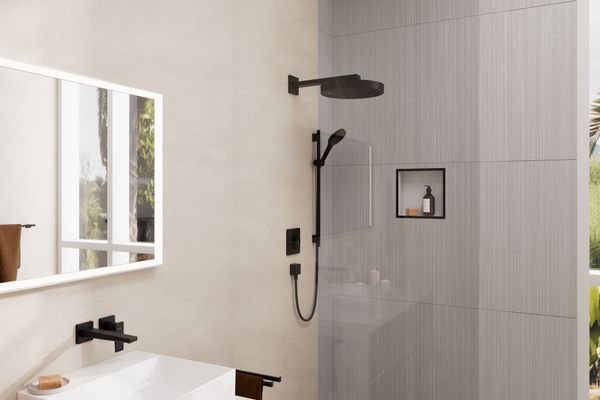 Hansgrohe Wandanschlussbogen FixFit Square Anschluss.Knst, mit RV, 1/2", matt, Farbe schwarz Bild 26