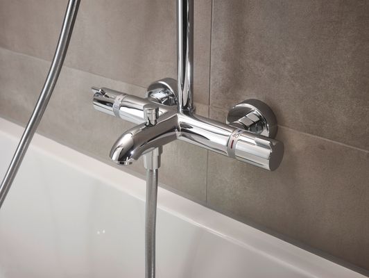 Hansgrohe Showerpipe Crometta S 240 KB, HB und Wannen-Thermostat-AP, 1572 x 304 x 468 mm, Farbe chrom Bild 4