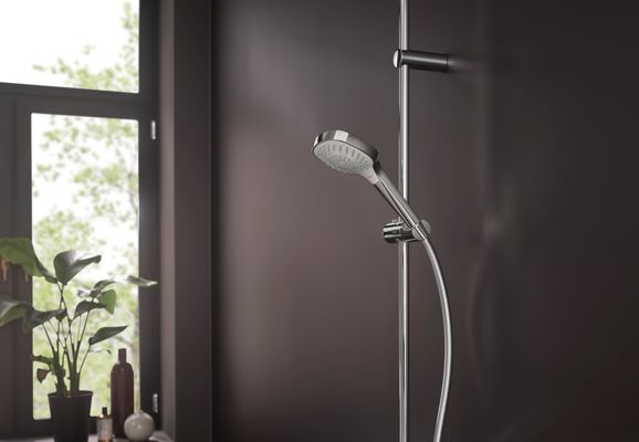 Hansgrohe Handbrause Croma Select E Multi EcoSmart, weiss / chrom, 110 mm, Farbe weiß, chrom Bild 7