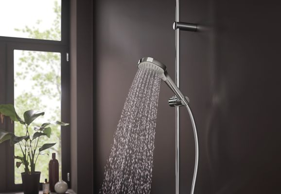 Hansgrohe Handbrause Croma Select E Multi EcoSmart, weiss / chrom, 110 mm, Farbe weiß, chrom Bild 8
