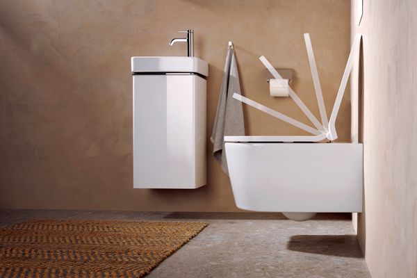 Hansgrohe Handbwaschbecken Xelu Q 360 x 250 mm mit Abl.re.mit Hahn./ohne Überl.SmartClean weiss, 115 x 250 mm, Farbe weiß Bild 22