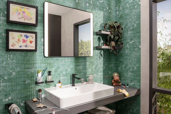 Hansgrohe Aufsatzwaschtisch geschli.Xanuia Q 800 / 480 mm, mit Hahnloch u.Überlauf weiss, 170 x 480 mm, Farbe weiß Bild 4