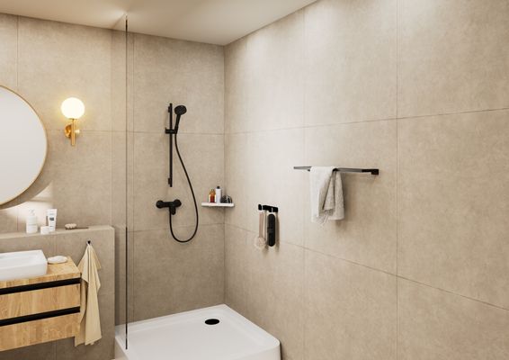 Hansgrohe Brausenmischer Aufputz Vernis Blend matt, Farbe schwarz Bild 4