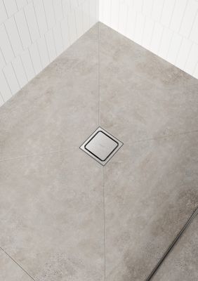 Hansgrohe Komplettset RainDrain Spot 150 x 150 mm Punktablauf u.Installationsset BST, 111 x 226 x 226 mm, Farbe Edelstahl-Optik (silber) Bild 4
